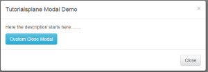Hide Bootstrap Modal JavaScript Example