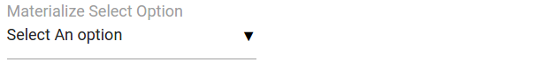 Materialize Select Dropdown Example