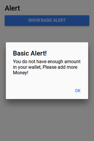 Ionic Alerts Example