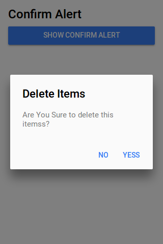 Ionic Confirmation Box Example