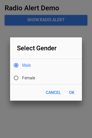 Ionic 2 Radio Alerts Example
