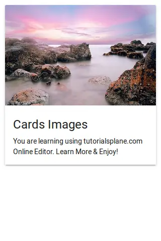 Ionic 2 Card Images