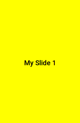 Ionic 2 Slides Example & Demo