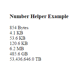 Codeigniter Number Helper