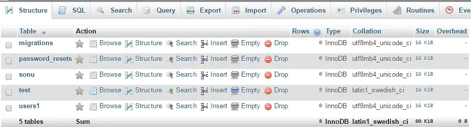 Laravel Drop Table Using Migration | Drop Function | How  