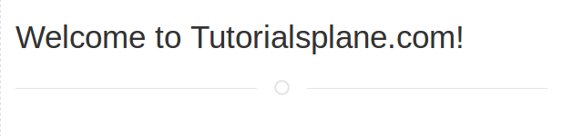 Divider with icon