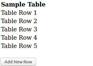 Vue.js add table row
