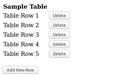 Vue.Js Delete Table Row Example