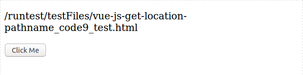 Vue.js get location pathname