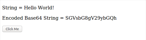 Vue.js encode decode string to Base64